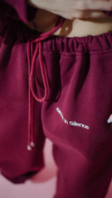 Barrel Joggers in Ruby WINE