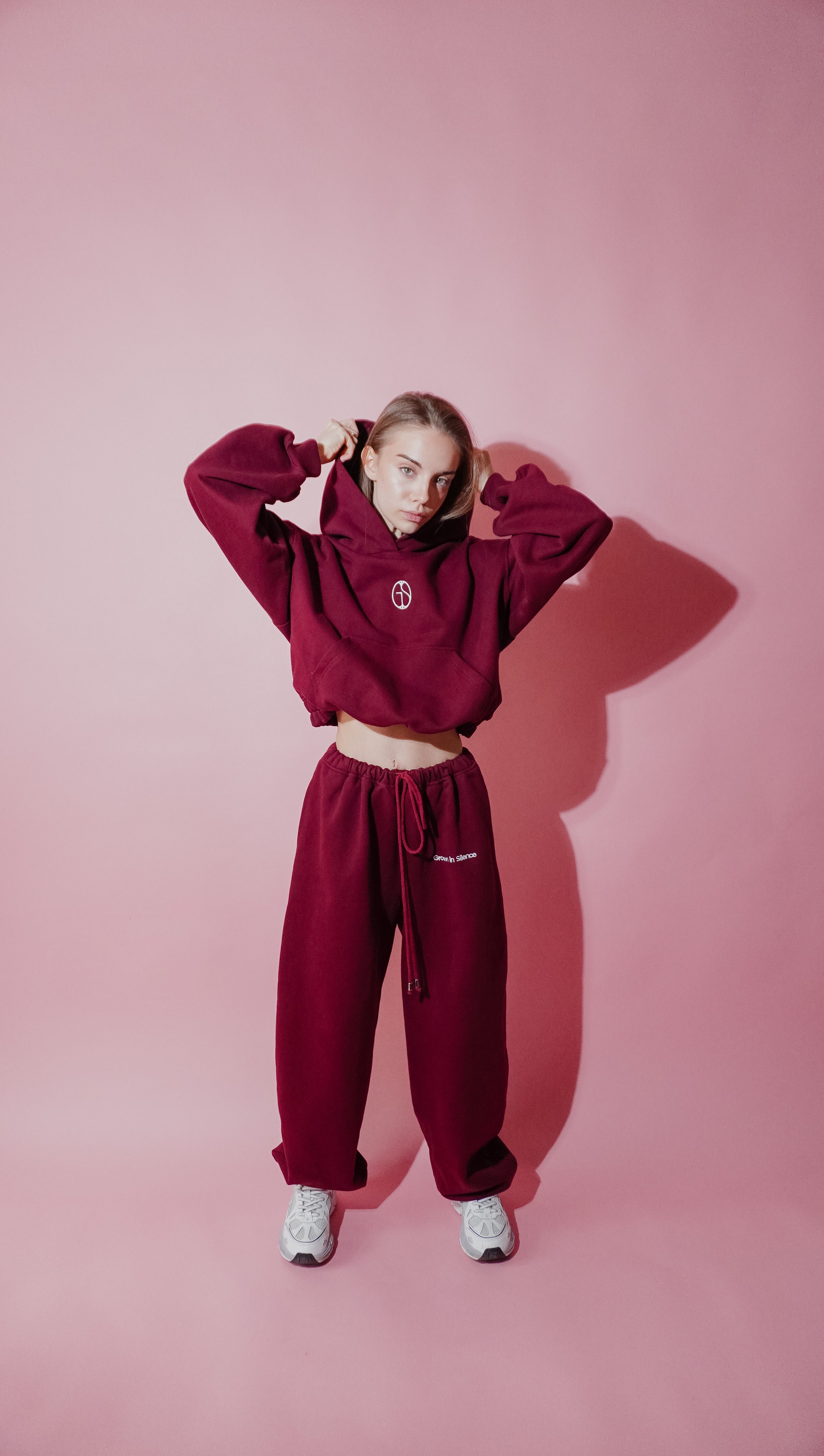 Mini Hoodie in Ruby Wine