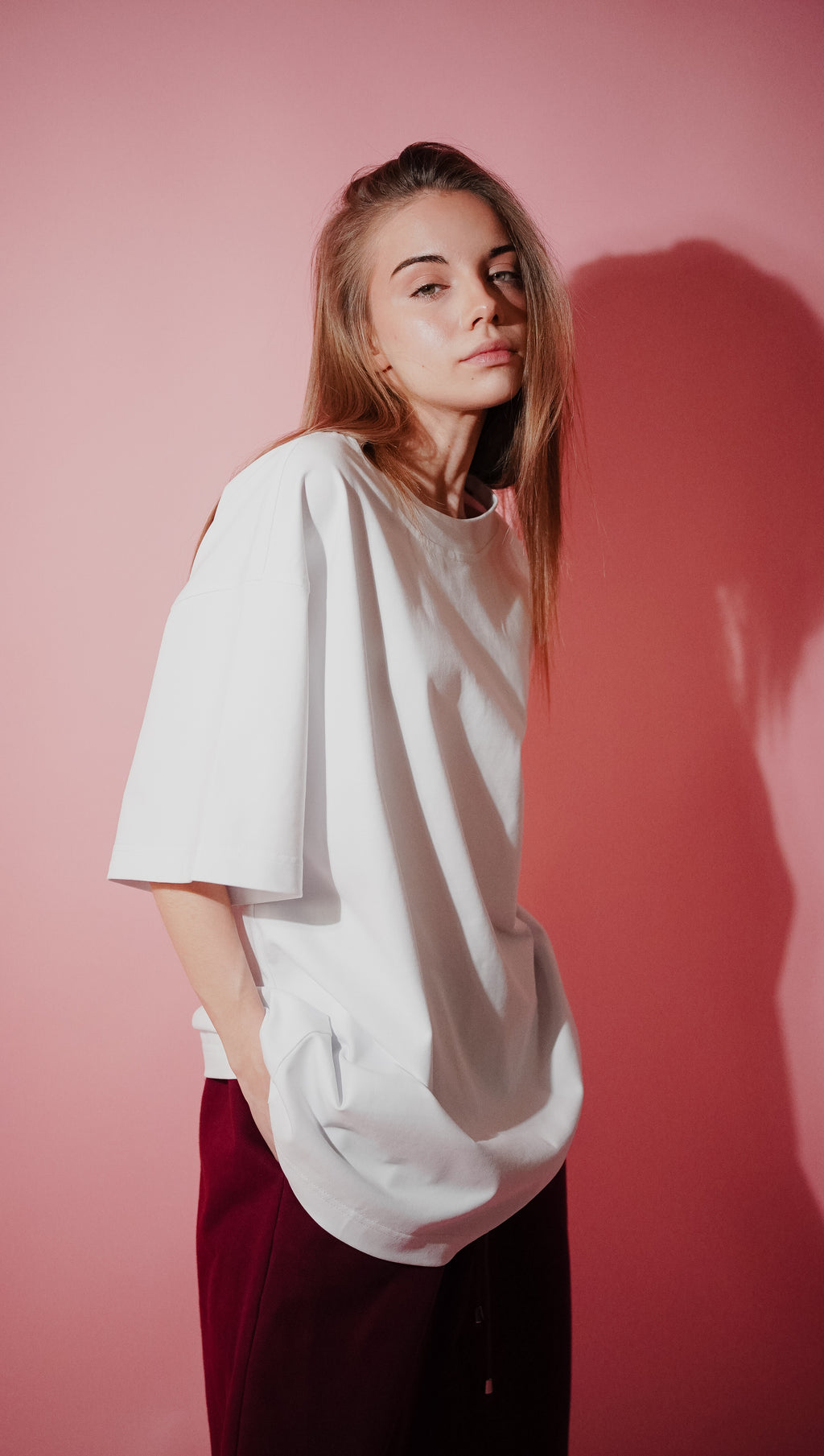 Oversized UNISEX Tee in RAW WHITE (One Size)