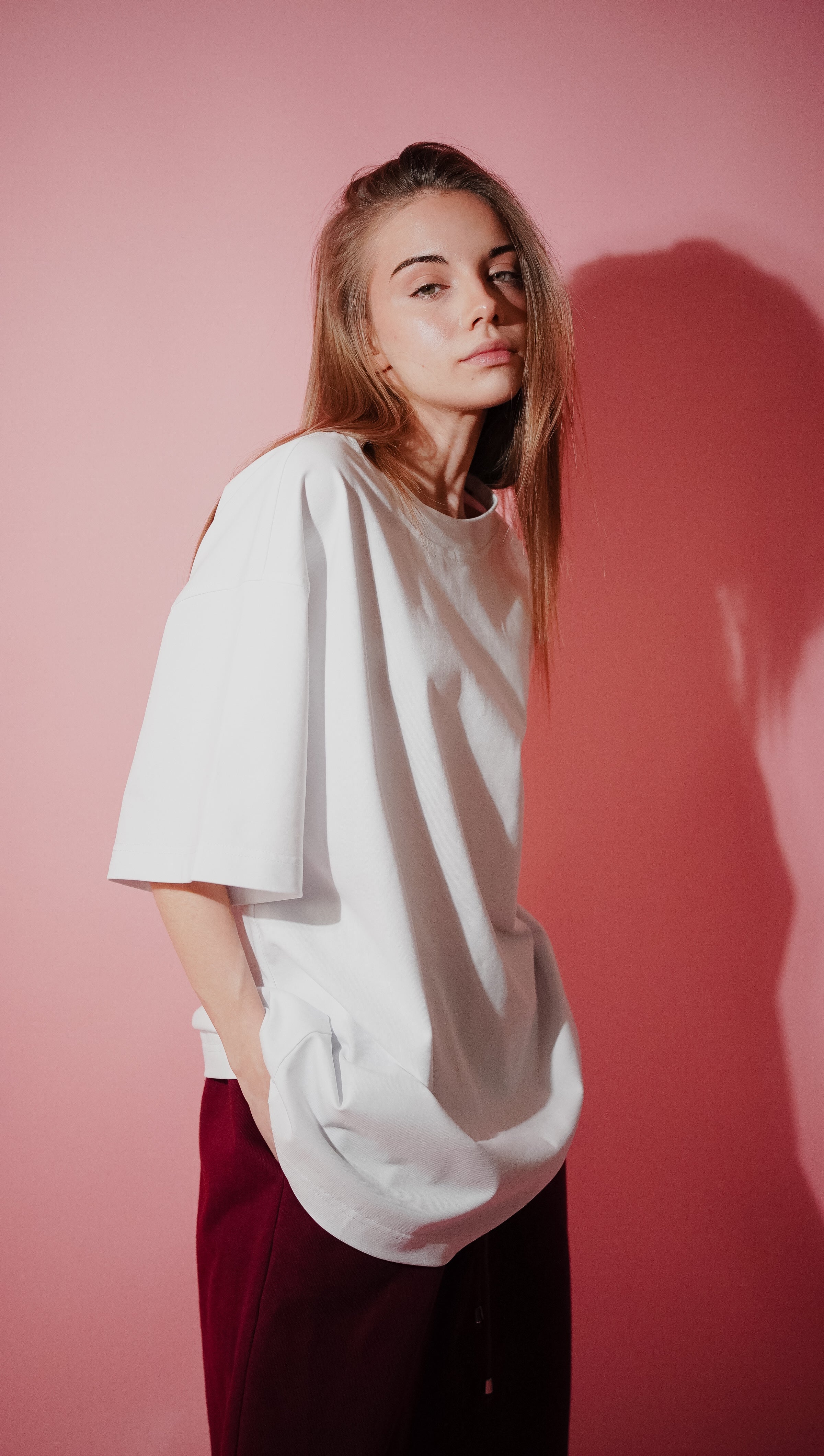 Oversized UNISEX Tee in RAW WHITE (One Size)