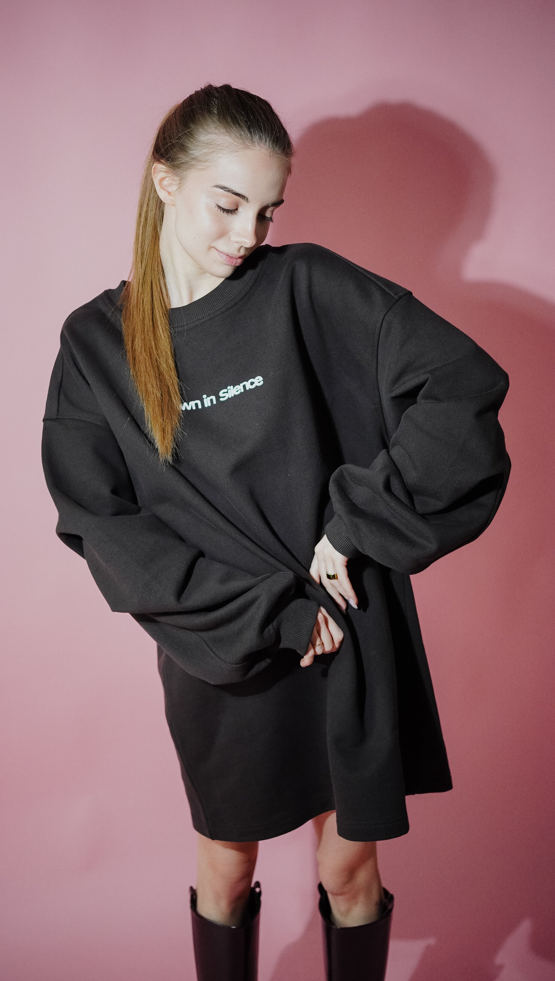 sweat shirt dress Oversize Sweatshirt Dress — Grown in Silence – Grown In Silence