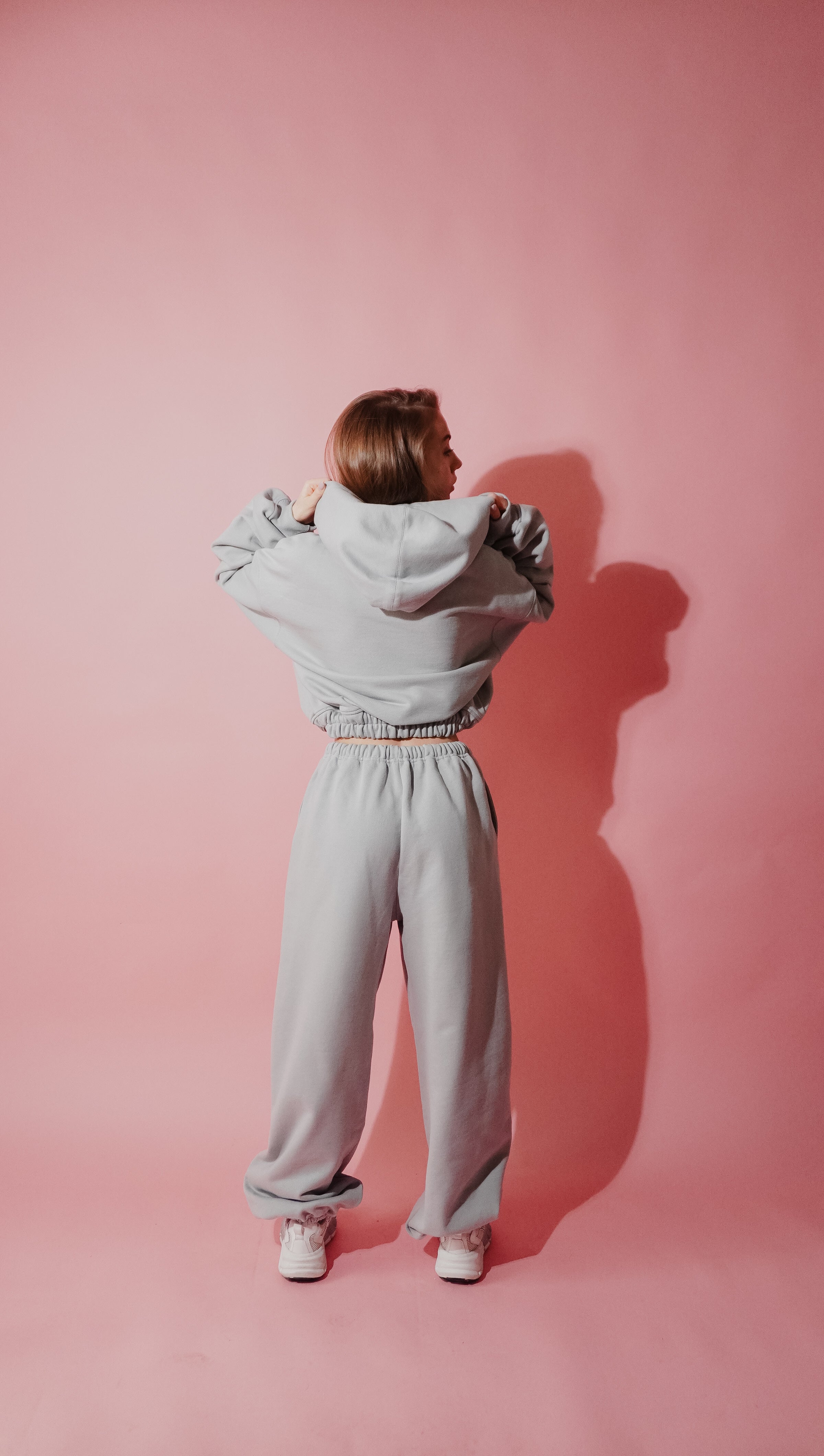 Mini Hoodie in Cloud Metallic