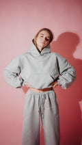 Mini Hoodie in Cloud Metallic