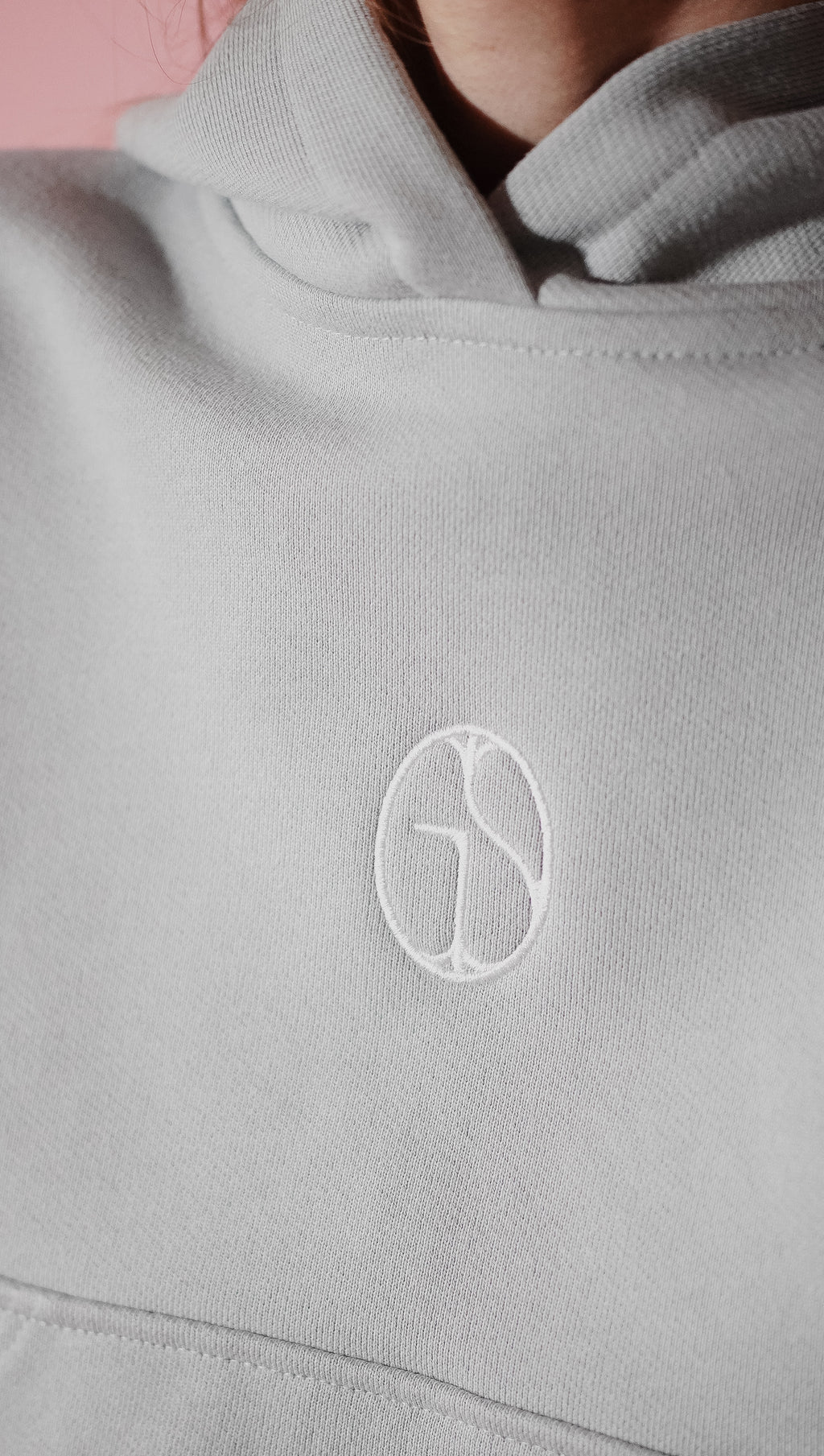 Mini Hoodie in Cloud Metallic