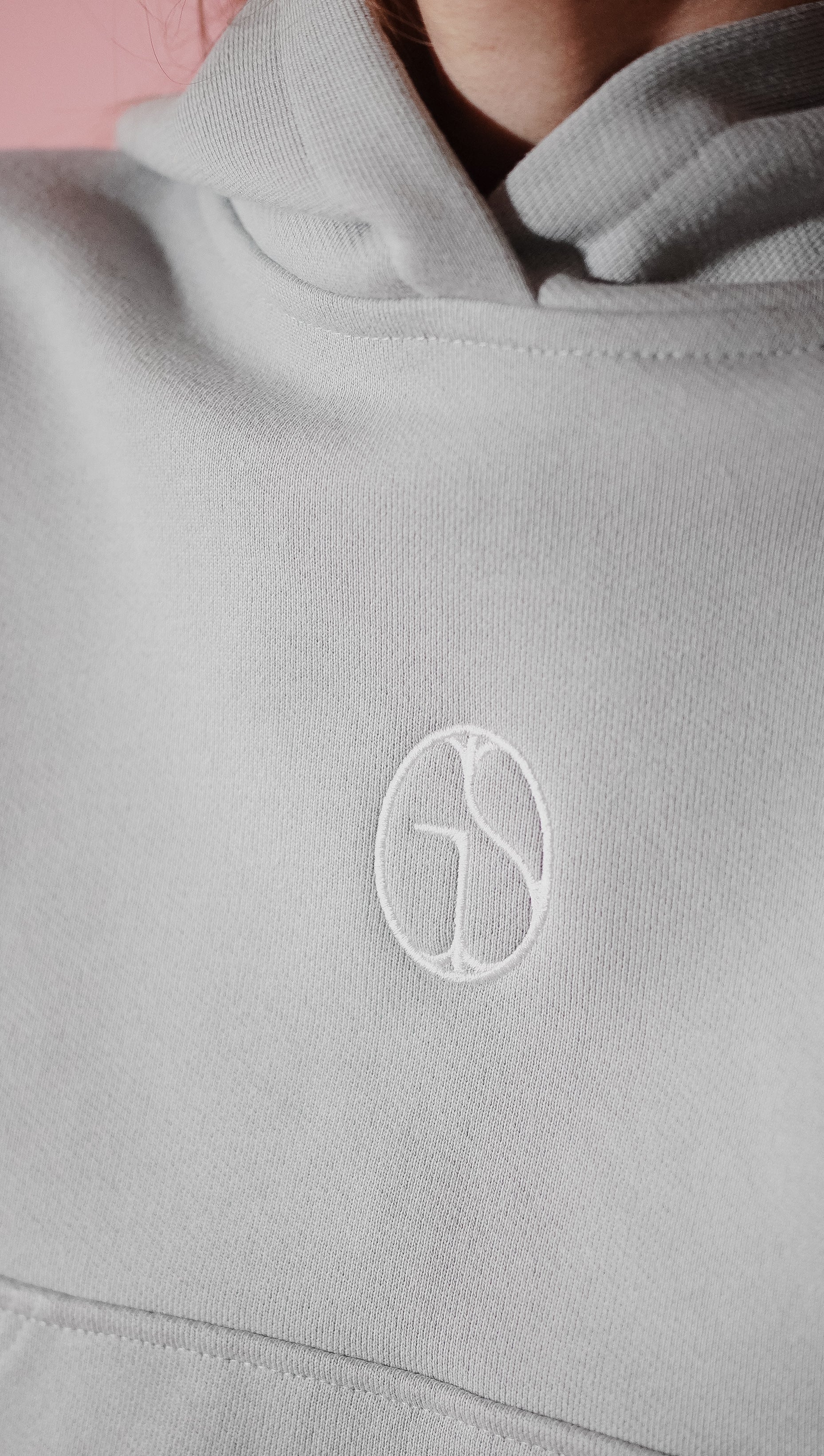 Mini Hoodie in Cloud Metallic