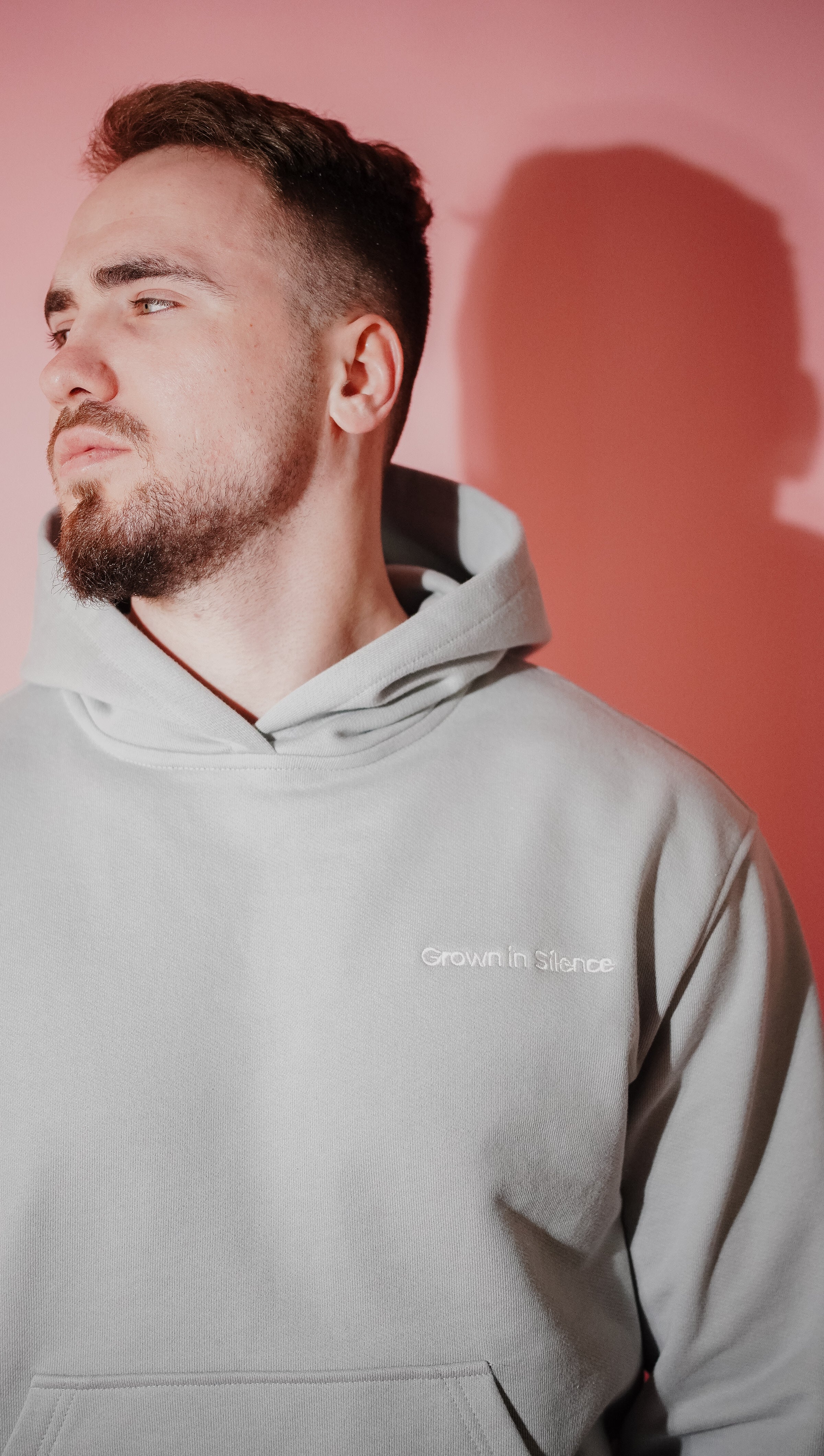 Oversized Hoodie in Cloud Metallic