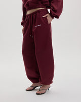 Barrel Joggers in Ruby Wine