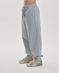 Grown In Silence relaxed joggers in Cloud Metallic, full length front view