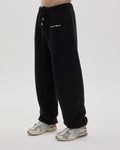 Grown In Silence relaxed joggers in Midnight Black, full length front view