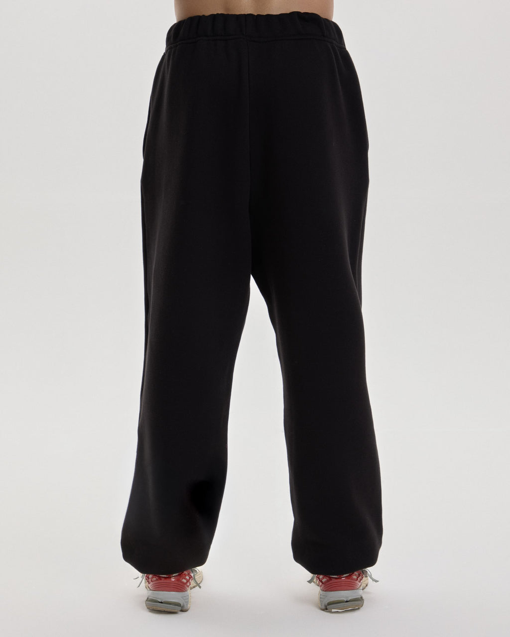 Grown In Silence relaxed joggers in Midnight Black, side view