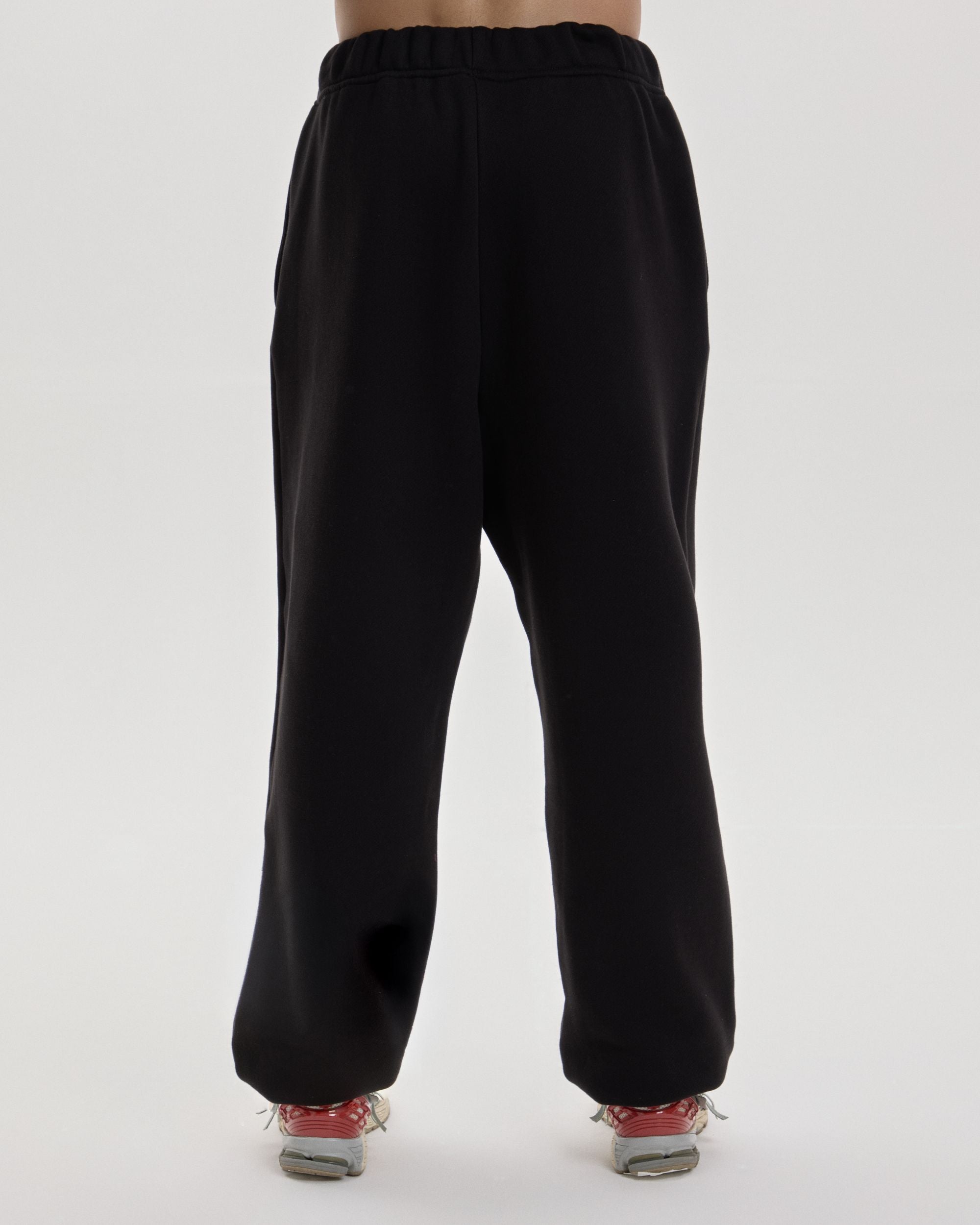 Grown In Silence relaxed joggers in Midnight Black, side view
